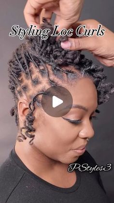 DMV LOCTICIAN / Pstyles on Instagram: "🍃❤️Styling Loc Curls by @pstyles3   Have you tried this style?? Comment BELOW and FOLLOW 😘😘 📦Order Products: www.shoppstyles.com ✈️Travel Dates: ATL 04/21/24 NYC 05/05/24 ☎️ Booking: 4435004771  💇🏾‍♀️Stylist: @pstyles3. #locs #locstyles #dmvlocs #atllocs #miamilocs #nyclocs #teamlocs #pstyles #loctitian #dmvloctician #loccolor  #starterlocs #dreads #womanwithlocs #womenlocstyles #locproducts #locbun  #parislocs #chicagolocs #locstyling #locclasses #locnation #essence  #dreads #lochead #locheads #nycloctician #makeupartist" Styles For Long Dreadlocks Black Women, Short Loc Styles For Wedding, Loc Updo With Curls, Loc French Roll, Dreads Hairstyles For Women Black, Curls On Short Locs, Styles On Short Locs, Loc Styles With Added Hair, Locs Updo Styles