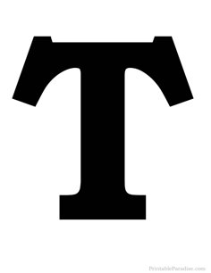 the letter t is shown in black and white