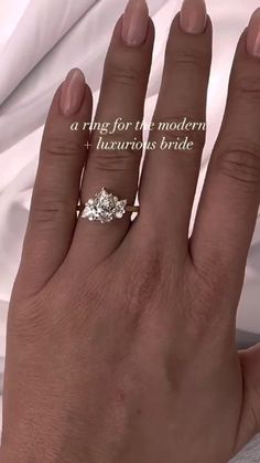 a woman's hand with a ring on it and the words, i am not for