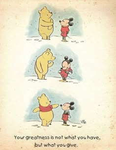 winnie the pooh and other cartoon characters are depicted in this handout from disney's animated film