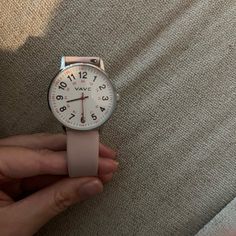 Real Leather Nursing Watch. Never Worn! Timeless Pink Watch With Date Indicator, Classic Pink Watch With Rectangular Dial, Nursing Watch, Modern Pink Analog Watch, Analog Watch, Accessories Watches, Real Leather, Pink Ladies, Nursing