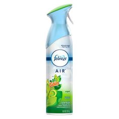 a bottle of air freshener on a white background