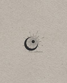 the sun and moon are depicted in this minimalistic logo designed by graphic designer person