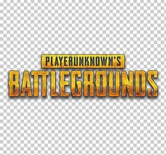 playerunknow's battlegroundss logo with yellow letters on the top and bottom