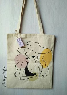 Drawing On Bags Ideas, Tote Bag Design Ideas, Bag Design Ideas, Jute Bags Design, Painted Canvas Bags, Handpainted Tote Bags, Canvas Bag Diy