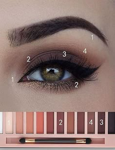 Everyday Eye Makeup Tutorial, Make Up Guide, Drawing Makeup, Daily Eye Makeup, Eye Makeup Guide, Wallpaper Makeup, Makeup Wallpaper, Make Up Designs, Products Aesthetic