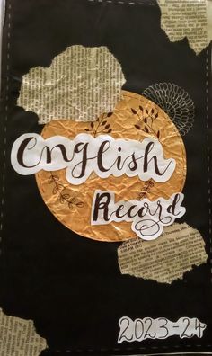 an image of a book with the words english read written in white letters on it