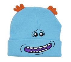 Rick and Morty Meeseeks Costume Beanie Cap Hat Rick And Morty Meeseeks, Mr Meeseeks, Sports Merchandise, Beanie Cap, Man Hat, Suit Up