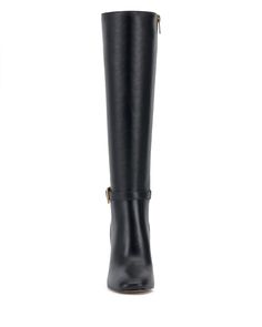 Versatile yet stylish, the Joanel knee high boot will be your new cool weather go-to. This leather pair adds a touch of sophistication to dresses or tights thanks to the decorative buckle and hardware accent at the block heel. Cool Weather, Wide Calf Boots, Wide Calf, The Block, Knee High Boots, Black Boots, Knee High, Block Heels, Tights