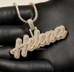 "Men Custom Chain, Custom Pendants, Hiphop Jewelry, Icedout Chain, Rapper Jewelry, Moissanite Pendant, Custom Chain Pendant, Custom Diamond Pendant 𝐈𝐭𝐞𝐦 𝐃𝐞𝐭𝐚𝐢𝐥𝐬 - 𝐂𝐮𝐬𝐭𝐨𝐦𝐢𝐳𝐞: Yes - 𝐌𝐚𝐭𝐞𝐫𝐢𝐚𝐥: Silver - 𝐒𝐭𝐨𝐧𝐞: Moissanite - 𝐂𝐥𝐚𝐫𝐢𝐭𝐲: VVS - 𝐂𝐨𝐥𝐨𝐫: D-E-F - 𝐏𝐞𝐧𝐝𝐚𝐧𝐭 𝐖𝐢𝐝𝐭𝐡- 3\" - 𝐏𝐞𝐧𝐝𝐚𝐧𝐭 𝐇𝐞𝐢𝐠𝐡𝐭- 1.80\" - 𝐓𝐨𝐭𝐚𝐥 𝐃𝐢𝐚𝐦𝐨𝐧𝐝 𝐂𝐚𝐫𝐚𝐭 𝐖𝐞𝐢𝐠𝐡𝐭: 11 CTW - 𝐁𝐚𝐜𝐤𝐬𝐢𝐝𝐞: Solid Back 𝐈𝐧𝐬𝐭𝐚𝐠𝐫𝐚𝐦 -@Icedoutdiamond   𝐏𝐫𝐨𝐝𝐮𝐜𝐭𝐢𝐨𝐧 -I make custom design of every orders and then design goes to production partner who is in Surat, India.  -Production partner do casting, setting, finishing and ship the item from Surat,India. - All items are made to order. - The item is manufactured in the highest quality to IcedOutDia Diamond Name Chain, Hiphop Jewelry, Custom Grillz, Custom Chain, Rapper Jewelry, Model Casting, Custom Pendant, Moissanite Pendant, Jewelry Accessories Ideas