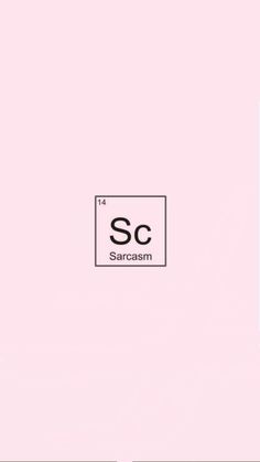 the element sc is shown in black on a pink background