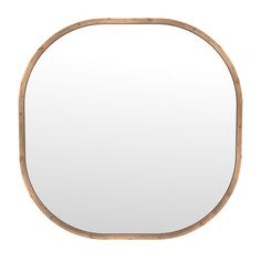 This wall mirror is a wooden square mirror with rounded corners. Finish: natural mango wood. Material: mango wood, MDF, clear glass mirror. Mirror glass size: 41.5. Weight: 36 lbs. Wall mounting: two "D" ring attachment points for ease of access wall mounting is included to hang the mirror. Country of origin: India. Birch Lane™ Minta Wall Mirror - Wall & Accent Mirrors in Brown | Size 43.0 H x 43.0 W x 1.5 D in Wood Full Length Mirror, Wreath Wall Decor, Wall Accent, Wood Wall Mirror, Wreath Wall, Square Mirror, Metal Mirror, Mirrors Wayfair, Wood Material