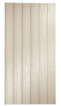 a white wood paneled wall with vertical slats