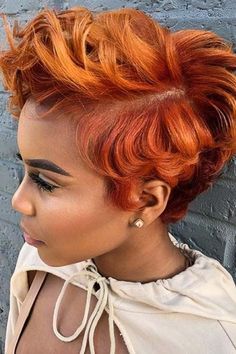 Short Haircuts with Undercuts for Extra Edge Red Copper Hair Color, Copper Red Hair, Short Hair Highlights, Short Sassy Hair, Copper Hair Color, Sassy Hair, Hair Color Highlights, Short Hair Color, Black Hairstyles