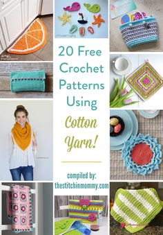 crochet patterns using cotton yarn are great for beginners to make and sell