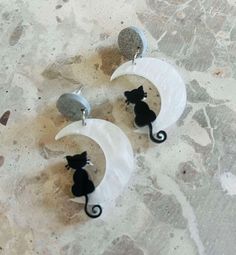 Moon Earrings, Etsy Earrings, Dangle Drop Earrings, Drop Earrings