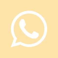 a yellow background with the words whatsapp on it and a white speech bubble