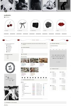 the website is designed to look like it has many different items on it