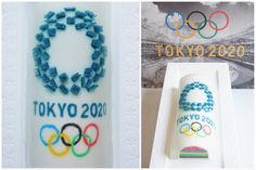 the olympic rings are made out of cake