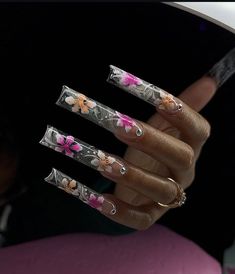 Long Back To School Nails, Fye Nails, Boho Nails, Back To School Nails, Square Nail Designs, Cute Nail Art Designs