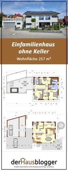 the floor plan for a house with three floors and two garages on each side