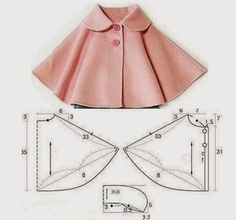 an image of a sewing pattern for a cape