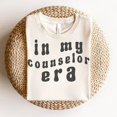 Great for back to school or any occasion to let everyone know that you are a school counselor and proud of it! Note: ♡ Our shirts are made to order specially for you. We have included size charts and a quick memo on finding the perfect size!  ♡ We don't accept returns or exchanges. Please check our color and size charts before you place your order :) ♡ Please make sure all shipping information is correct before placing the order. We are not responsible for incorrect addresses. ♡ Mock ups are use Counselor Office Aesthetic, Guidance Counselor Aesthetic, Counseling Office Furniture, Mental Health Counselor Office, School Therapist Office, Elementary School Counselor Office, Counselor Aesthetic, Counselor Outfits