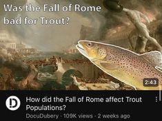 an image of a painting with the caption'how did the fall of rome cause to people? '