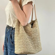 UAKISS - Tote Bags for Women Korean New Casual Y2k Aesthetic Crochet Shoulder Bag All Match Simple Streetwear Fashion Handbags Japanese Size:26*27*10CM Simple Streetwear, Saddle Handbags, Crochet Shoulder Bag, Aesthetic Crochet, Floral Bags, Luxury Designer Handbags, Chain Crossbody Bag, Y2k Aesthetic, Skirt Top