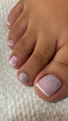 French Pedicure, Acrylic Toes, Toe Nail Color, Nail Polish Trends, Nails Desing