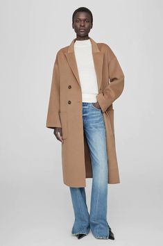 ANINE BING Dylan Coat - Camel Cashmere Blend #pinterestfashion #fashion #fashionbags #fashiondesign #womensfashion #timelessfashion #fashionoutfits #fashionblog #fashiondesigner #ootdfashion #outfits #outfitsclassy #outfitscasual #outfitsmodern Fall Workwear, Tan Coat, Polo Pullover, Timeless Wardrobe, Timeless Wardrobe Staples, Workwear Fashion, Camel Coat, Anine Bing, Outfits Casual