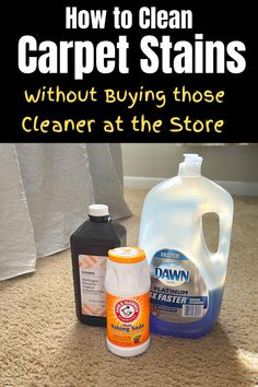 how to clean carpet stains without buying those cleaner at the store