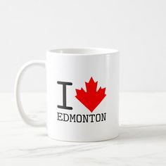 i love edmonton, canada coffee mug