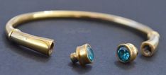 Cremation Urn Bracelet 24k Gold Plated Teal Cuff Keepsake | Etsy Luxury Kingman Turquoise Multi-stone Jewelry, Urn Bracelet, Nickel-free Blue Lapis Lazuli Jewelry, Cremation Urns, Gold Plate, Bangles, Cuff, Plating, Unique Jewelry