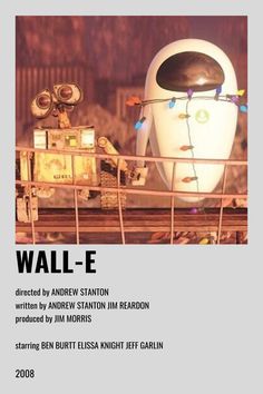 an advertisement for wall - e, directed by andrew stanton