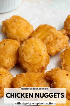 chicken nuggets with step - by - step instructions