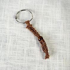 Macrame Cage Keychain brown Macrame Crystal Keychain Diy, Crystal Macrame Keychain, Crystal Key Lanyard, Macrame Keychain 5mm, Spiritual Healing Macrame Crystal Necklace, Macrame Keychain, Key Chains, Seed Bead, Crystal Jewelry