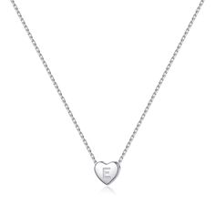 PRICES MAY VARY. GIRL NECKLACES SIZE: 16" with 2" extender, this tiny initila heart necklace can go with anything, casual, fancy, work. MATERIAL: The gilr necklace is made of S925 sterling silver, lead free and nickel free, hypoallergenic,no harm to skin. HEART INITIAL NECKLACE: A initial necklace is good necklace gift let her know she's always connected to you just like these letter name. When she wears this necklace she'll have a reminder of her strength and that you are always there for her. Necklaces For Girls, Toddler Necklace, Valentine Gifts For Girls, Girls Necklace, Girls Heart, Initial Necklaces, Sterling Silver Initial, Girls Valentines