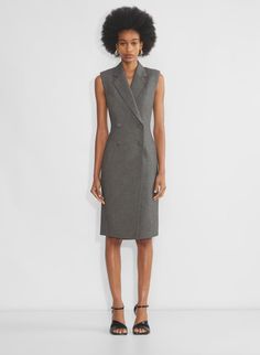 CANDIDATE DRESS | Aritzia Blazer Midi Dress, Slim Fit Blazers, Interview Outfit, Midi Dress Casual, Midi Dress Summer, Satin Maxi Dress, Work Wear Women, Women Midi, Mini Wrap Dress