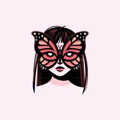 Butterfly Lady Logo. elegant logo of a woman wearing a butterfly face mask. This Butterfly Lady Logo is perfect for a hair salon, high-end cosmetics brand, fashion shop, or any beauty-related business Butterfly Face Mask, Butterfly Lady, Lady Logo, Butterfly Mask, Butterfly Face, Butterfly Logo, Elegant Logo, Cosmetics Brands, A Butterfly