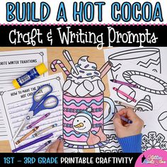 an image of a hot cocoa craft and writing activity