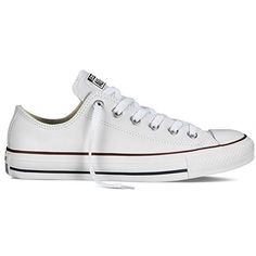 Converse Unisex Chuck Taylor Leather White132173C. White L Converse, Preppy Shoes 2022, Converse Shoes White Low, Converse White Leather, Leather White Sneakers, Converse Chuck Taylor Leather, White Oxford Shoes, White Leather Converse, Black Leather Converse