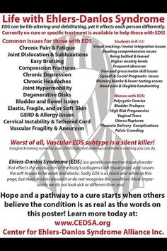 EDS Ehlers Danlos Syndrome Types, Fatigue Syndrome, Ehlers Danlos, Ehlers Danlos Syndrome, Invisible Illness