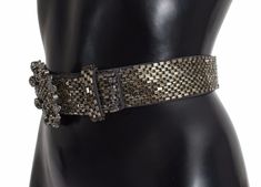 Dolce & Gabbana Absolutely stunning, 100% Authentic, brand new with tags Dolce & Gabbana crystal buckle wide sequined waist belt. This item comes from the MainLine Black Label Dolce & Gabbana collection. Runway item. Great item that can lift and entire outfit. Model: Waist belt Material: 100% Viscose, crystals Adjustable buckle closure Clear, beige, and gray Swarovski crystals Logo details Made in Italy High Heel Stiefel, Crystal Logo, Mens Leather Accessories, Dolce E Gabbana, Womens Gloves, Dolce & Gabbana, Black Label, Boot Shoes Women, Waist Belt