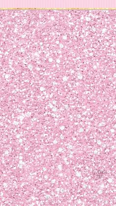 pink and white glitter background with gold border