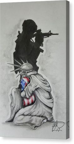 Statue Of Liberty Drawing, Liberty Tattoo, Soldier Tattoo, Soldier Drawing, Patriotic Tattoos, Fort Hood, Military Tattoos, Military Wallpaper, Military Drawings