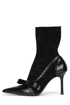 SECRETARY YYH Black Combo 6 90s Boots, Sock Bootie, Luxury Boots, Shoe Inspo, Carrie Bradshaw, Pretty Shoes, Jeffrey Campbell, Boot Sandals, Shoe Game