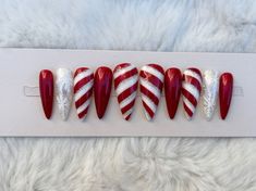 #nailtrends #nailinspo #nailart #naildesigns #nailsofinstagram #nailsoftheday #nailgoals #nailfashion #nailswag #nailaddict #naillove #nailsoftheweek #nailsoftheday #nailsoftheweek #nailsoftheday #nailsoftheweek #nailsoftheday#Christmasnails#nailtrends #nailinspo #nailart #naildesigns #nailsofinstagram #nailsoftheday #nailgoals #nailfashion #nailswag #nailaddict #naillove #nailsoftheweek #nailsoftheday #nailsoftheweek #nailsoftheday #nailsoftheweek #nailsoftheday#Christmasnails Candy Cane Gel Nails, Flat Nail Beds, Candy Cane Nail Designs, Glass Nails Art, Nail Beds, Gel Press On Nails, Christmas Gel, Kiara Sky