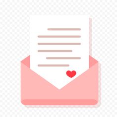 an envelope with a love letter in it