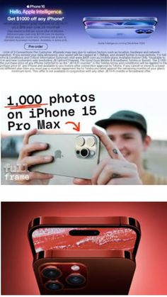 an advertisement for the new iphone is shown